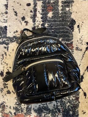 f21 mini backpack Tiger Mesh Super soft nylon top loop Forever 21 Black Quilted Mini